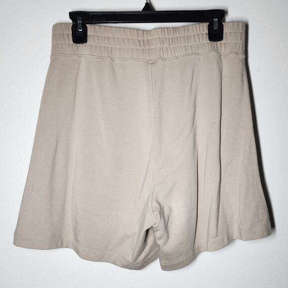 AYR The TV Short Pima Cotton Fleece High Rise Lounge Pull On Sweat Shorts Shroom - Picture 3 of 8